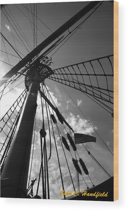 Tall Ships Wood Print featuring the photograph Tall Ship by John Handfield