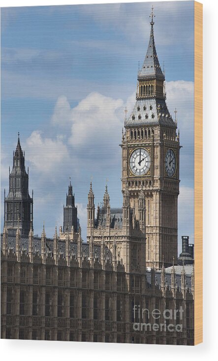 Ben Wood Print featuring the photograph The houses of parliament by Andrew Michael