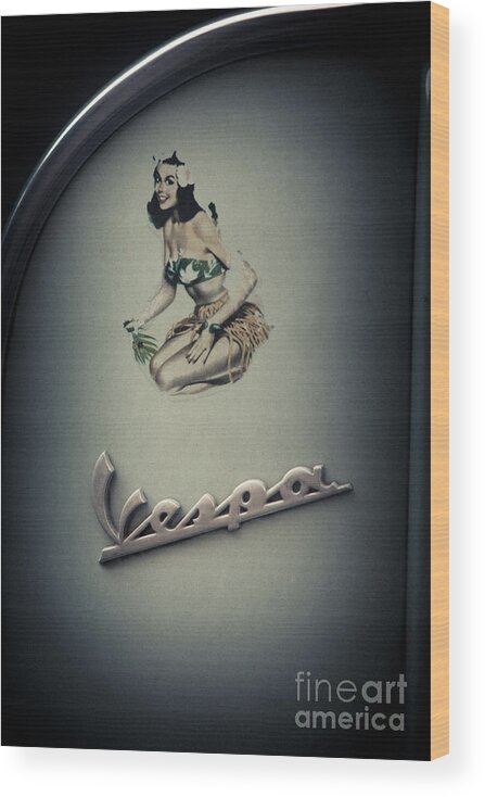 Hula Girl Wood Print featuring the photograph Vespa by RicharD Murphy