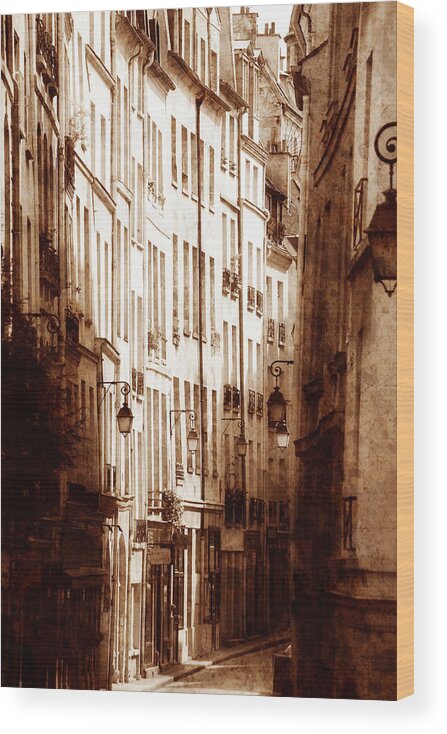 Paris Wood Print featuring the photograph Vintage Paris 6 by Andrew Fare