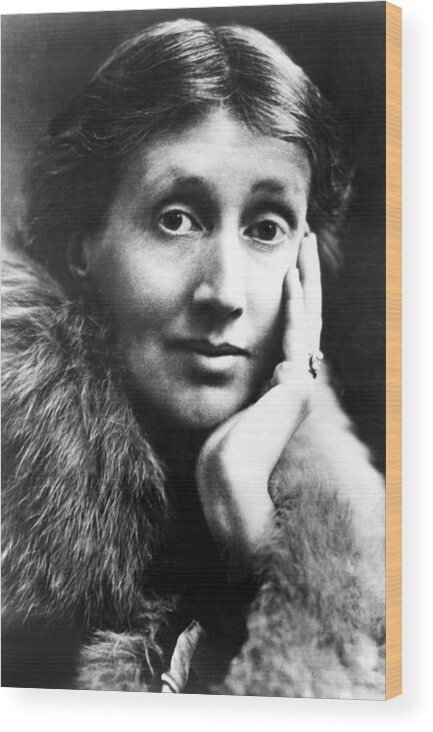 Author Wood Print featuring the photograph Virginia Woolf In An Undated Photo by Everett