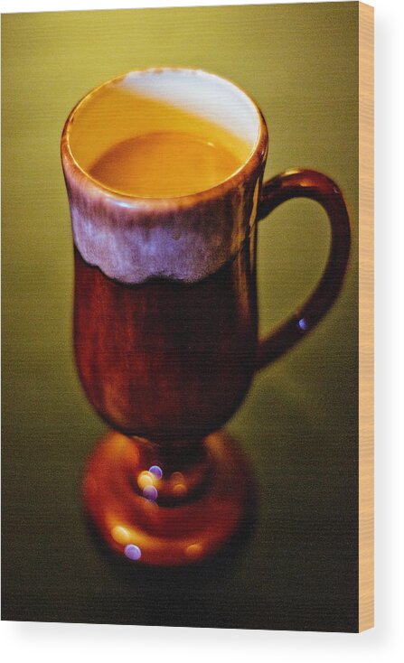 Coffee Wood Print featuring the photograph Warmth by Randall Cogle
