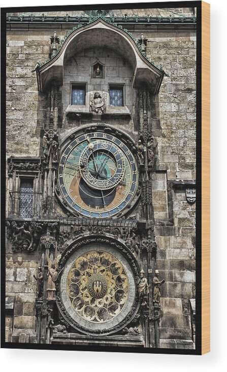 Prague Wood Print featuring the photograph What Time Is It by Jason Wolters