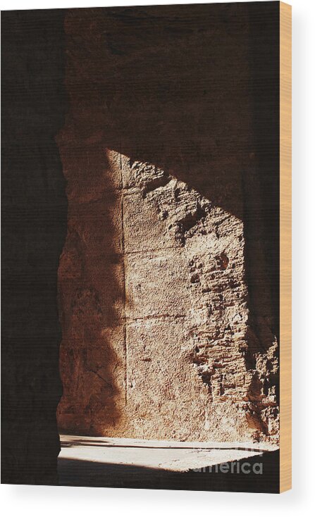 Sombra Wood Print featuring the photograph Window to the shadows by Agusti Pardo Rossello