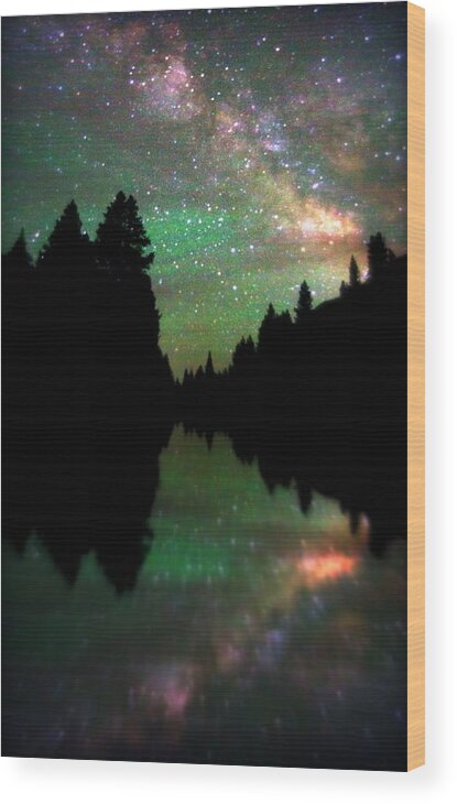 Crested Butte Wood Print featuring the photograph Starry Dreamscape by Matt Helm