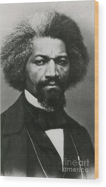 History Wood Print featuring the photograph Frederick Douglass, African-american by Photo Researchers
