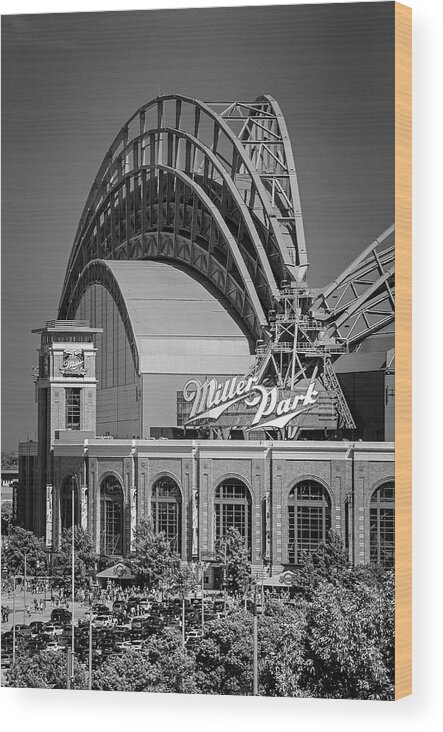 Home Of The Milwaukee Brewers Wood Print featuring the photograph Home Of The Milwaukee Brewers #1 by Susan McMenamin