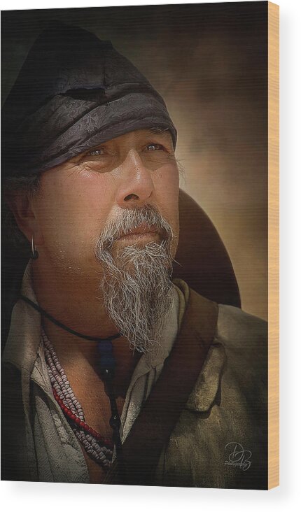 American Mountain Men Wood Print featuring the photograph Moki #2 by Debra Boucher