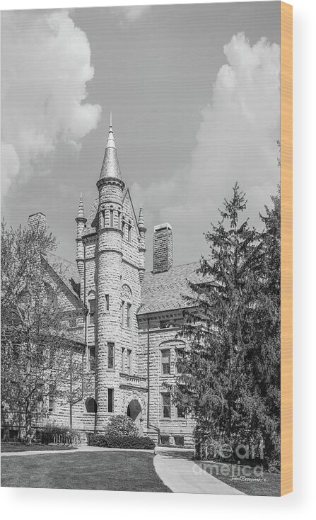 Oberlin College Wood Print featuring the photograph Oberlin College Peters Hall #2 by University Icons