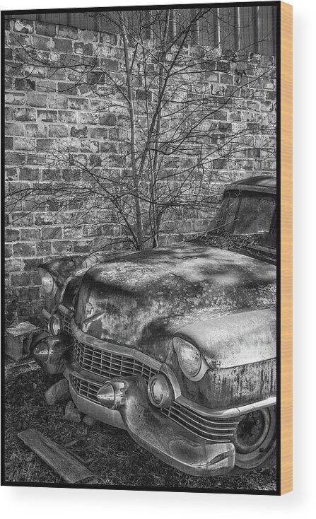 Old Cadillac Wood Print featuring the photograph Old Cadillac #1 by Matthew Pace