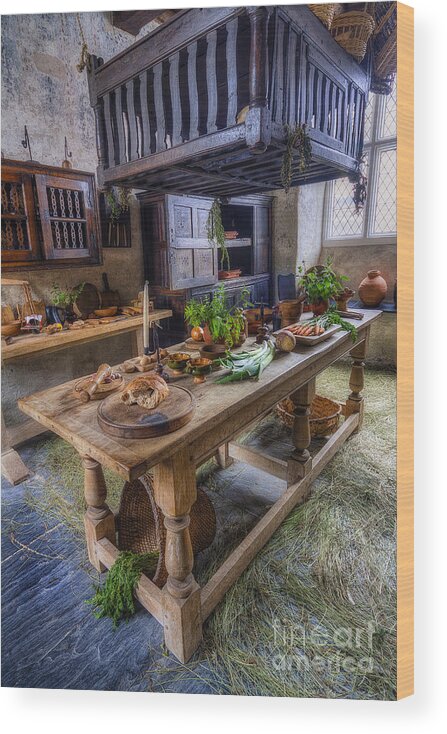 Interior Wood Print featuring the photograph Olde Kitchen #1 by Ian Mitchell
