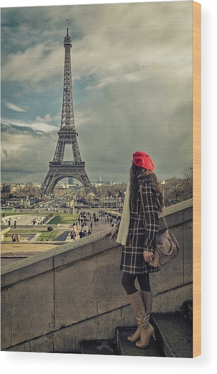 Paris Wood Print featuring the photograph Parisien #2 by Pablo Lopez