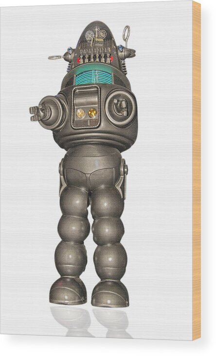  Wood Print featuring the photograph Robby the robot #2 by Gary Warnimont