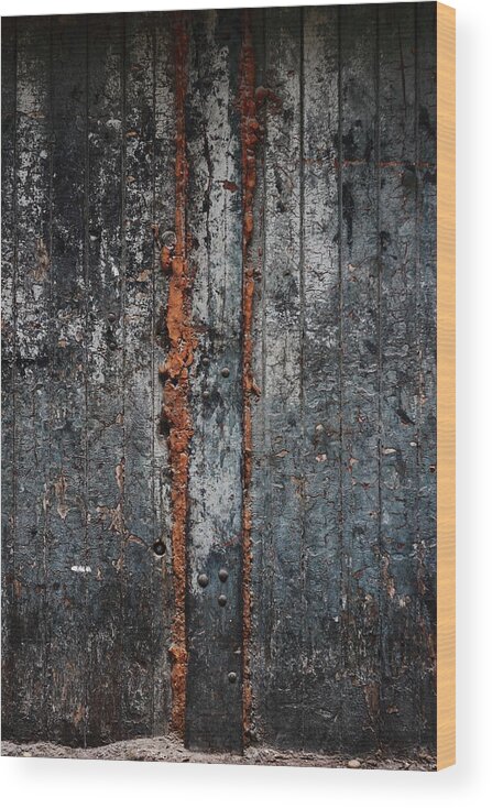 Abstract Wood Print featuring the photograph Seepage by Kreddible Trout