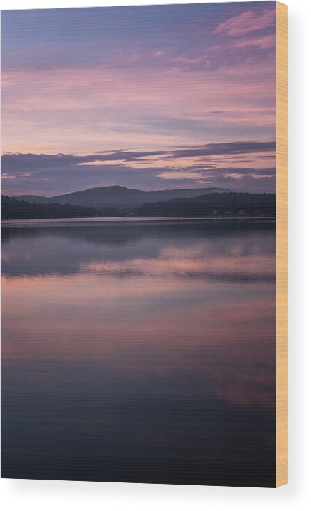 Spofford Lake New Hampshire Wood Print featuring the photograph Spofford Lake Sunrise by Tom Singleton