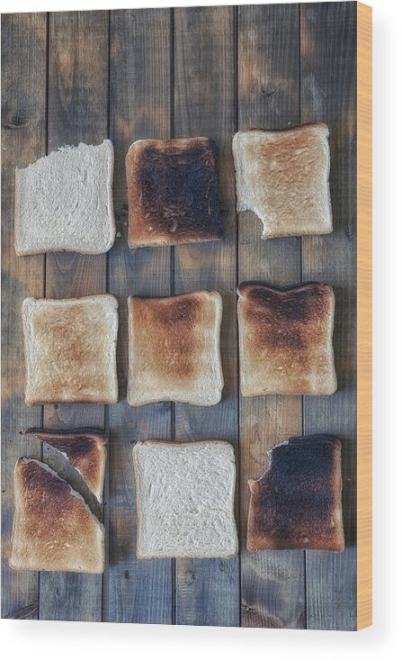 Toast Wood Print featuring the photograph Toast #1 by Joana Kruse
