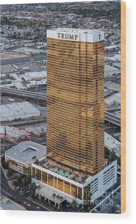 Las Vegas Wood Print featuring the photograph Trump International Hotel Las Vegas #1 by PhotoStock-Israel