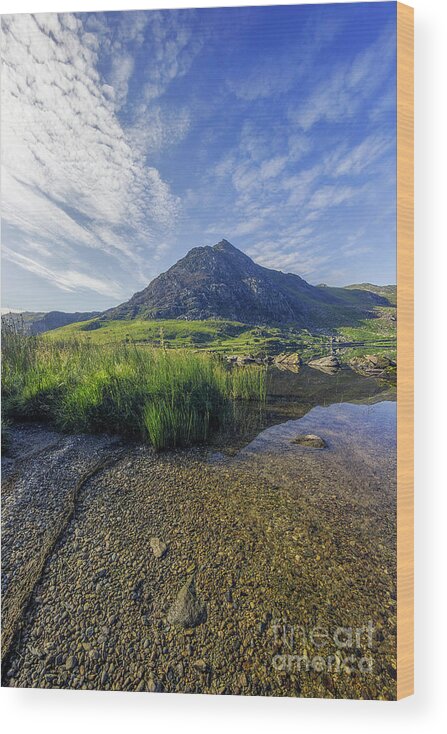 Wales Wood Print featuring the photograph Tryfan Mountain #1 by Ian Mitchell