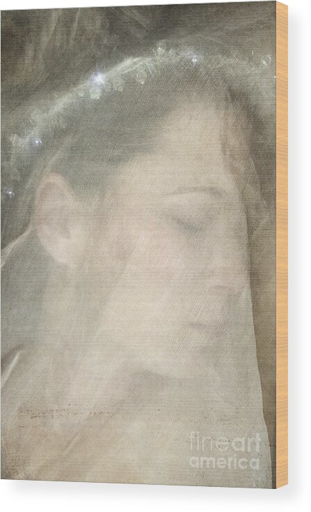 Veil Wood Print featuring the photograph Veiled princess #1 by Clayton Bastiani