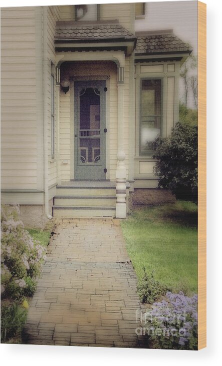 House Wood Print featuring the photograph Victorian Porch #1 by Jill Battaglia