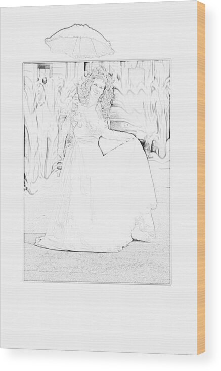 Lady Wood Print featuring the photograph White lady #1 by Christopher Rowlands