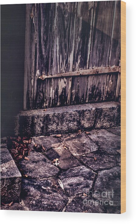 Weathered Wood Print featuring the photograph Wood and Stone #1 by Sandy Moulder