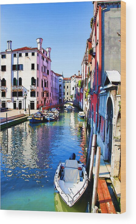 Venice Wood Print featuring the photograph Venice - Untitled #10 by Brian Davis