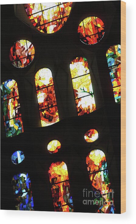 Sagrada Wood Print featuring the photograph Sagrada Familia #12 by Gualtiero Boffi