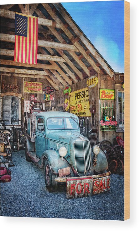 1930s Wood Print featuring the photograph 1937 Ford Pickup Truck by Debra and Dave Vanderlaan