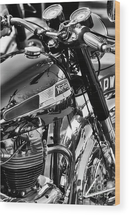 1964 Wood Print featuring the photograph 1964 Norton Atlas by Tim Gainey
