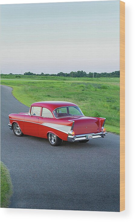 Chevrolet 210 Wood Print featuring the photograph Chevrolet 210 #2 by Mariel Mcmeeking