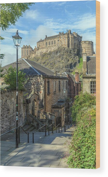 Edinburgh Castle Wood Print featuring the photograph Edinburgh - Scotland #2 by Joana Kruse