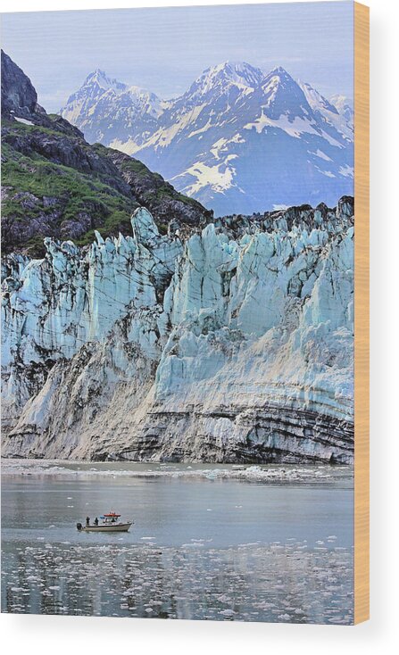 Lamplugh Glacier Wood Print featuring the photograph Lamplugh Glacier #2 by Kristin Elmquist