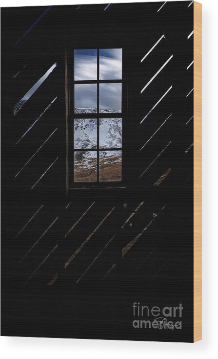 Colorado Wood Print featuring the photograph Sound Democrat Mill #2 by Doug Sturgess
