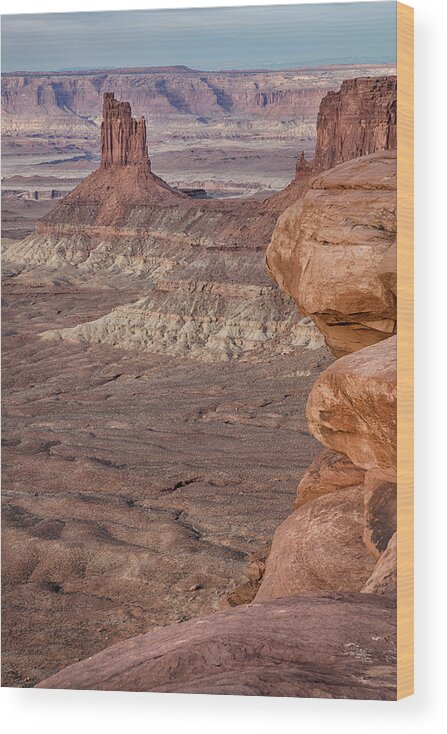 Canyonlands National Park Wood Print featuring the photograph The Candlesticks I by Denise Bush