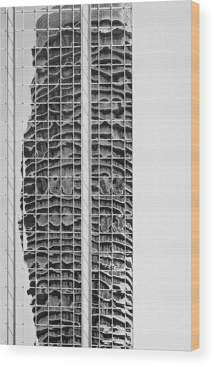 Architecture Wood Print featuring the photograph Abstract Architecture - Mississauga #4 by Shankar Adiseshan