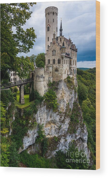 Lichtenstein Castle Wood Print featuring the photograph Lichtenstein Castle - Baden-Wurttemberg - Germany by Gary Whitton