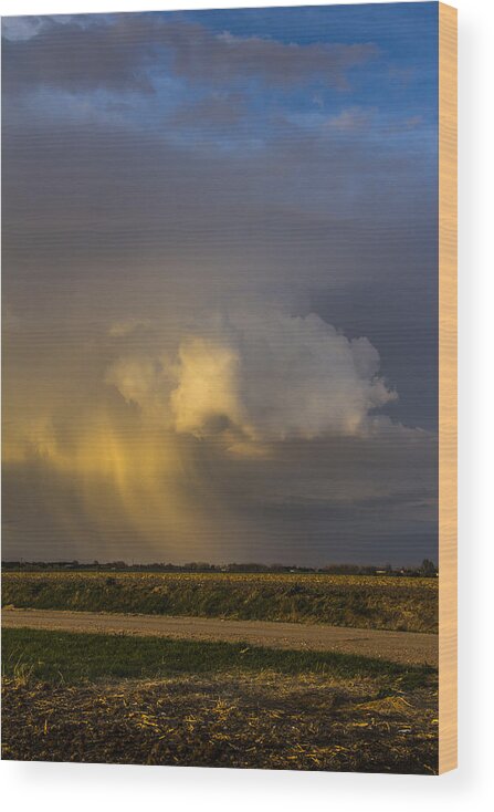 Nebraskasc Wood Print featuring the photograph 2nd Storm Chase 2015 #13 by NebraskaSC