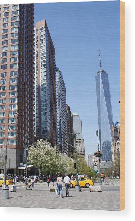 One World Trade Center Wood Print featuring the photograph One World Trade Center #4 by Flavia Westerwelle