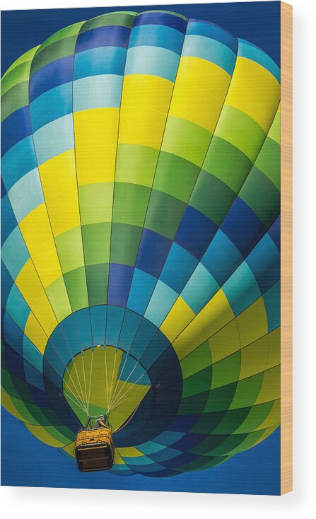 Albuquerque Wood Print featuring the photograph Hot Air Balloon #6 by Ron Pate
