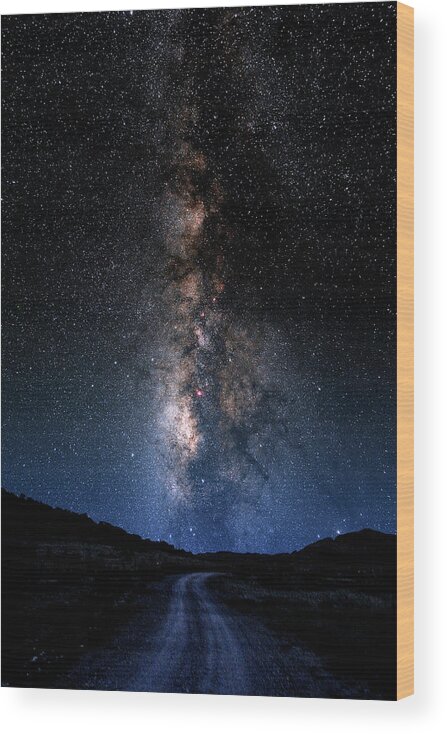 Astronomy Wood Print featuring the photograph Milky Way by Larry Landolfi
