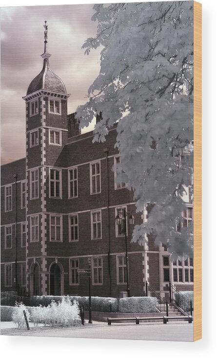 Architecture Wood Print featuring the photograph A glimpse of Charlton House, London by Helga Novelli