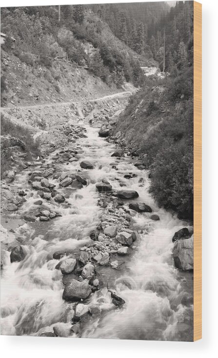 Nature Wood Print featuring the photograph A quiet river by Sumit Mehndiratta