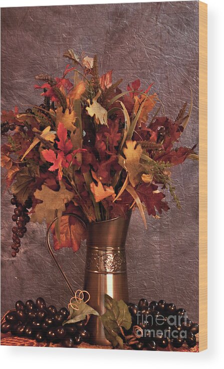 Autumn Wood Print featuring the photograph A Still Life for Autumn by Sherry Hallemeier