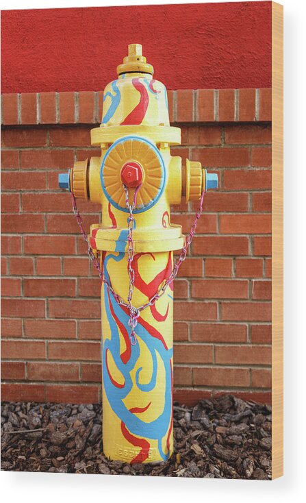 Hydrant Wood Print featuring the photograph Abstract Hydrant by James Eddy