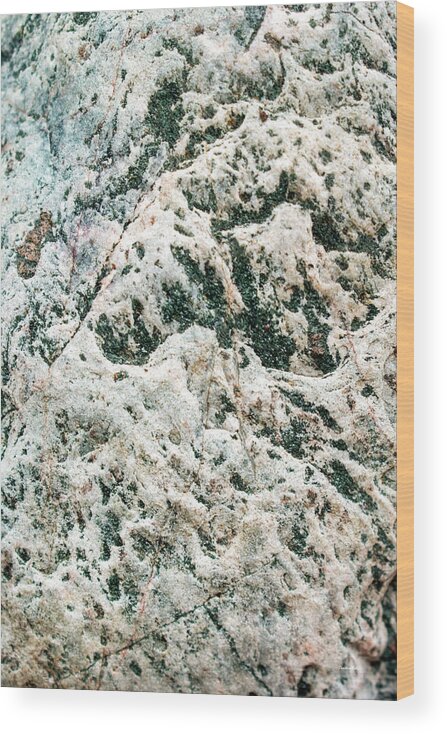 Mountain Range Wood Print featuring the photograph Mountain Range Abstract Rock by Christina Rollo