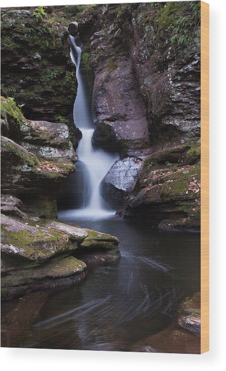 Photography Wood Print featuring the photograph Adams Falls for 6 Seconds by Joe Kopp