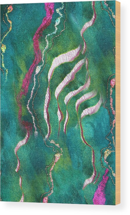 Russian Artists New Wave Wood Print featuring the painting Amazon River by Marina Shkolnik