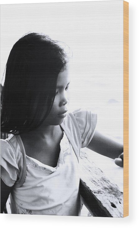 Asia Wood Print featuring the photograph Amore Is Pensive Of The World by Jez C Self