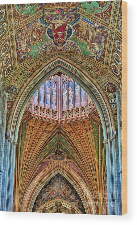 Octagon Tower Wood Print featuring the photograph Angels on High by Tim Gainey